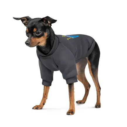 Толстовка Pet Fashion "I stand with" для собак, розмір M, сіра: додаткове фото 2