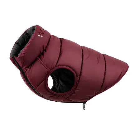 Курточка для собак WAUDOG Re-clothes двостороння, XS30, A 27-30, B 43-45, C 30-33, бордовий