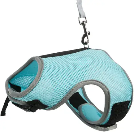 Шлейка з повідцем Trixie Soft для великого кролика, нейлон, XL: 25-40 см (кольори в асортименті): додаткове фото 2
