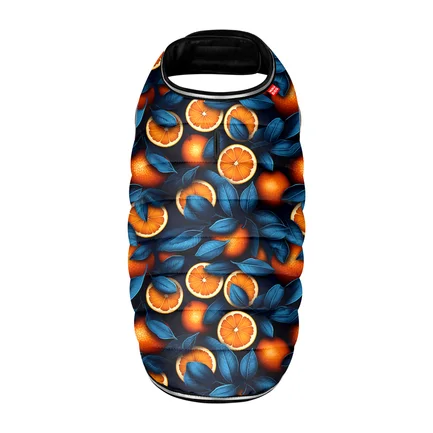Курточка-накидка для собак WAUDOG Clothes, малюнок "Апельсини", XS, А 26 см, B 33-41 см, С 18-26 см: додаткове фото 3
