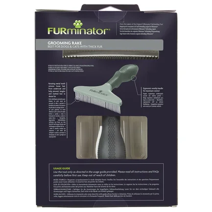 Гребінь FURminator для собак та котів, з обертовими зубцями: додаткове фото 5