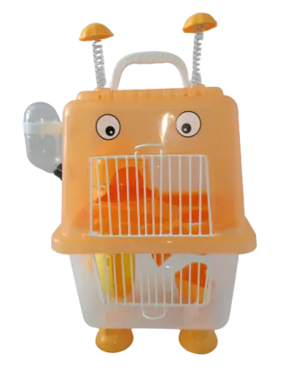 Клітка для хом'яка AnimAll Robotic, 20.7x19x36 см, помаранчева