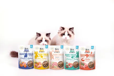 Ласощі для кошенят Brit Raw Treat Kitten Freeze-dried з куркою і лососем, 40 г — Фото 4