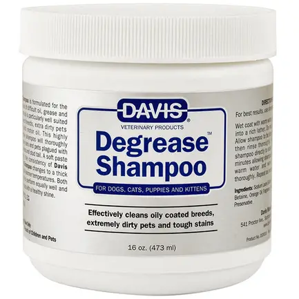 Davis Degrease Shampoo ДЕВІС ДЕГРІС знежирювальний шампунь для собак і котів 0,473 л