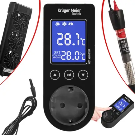 Термостат електронний Kruger Meier Wildhorn LCD 1100Вт.: додаткове фото 2
