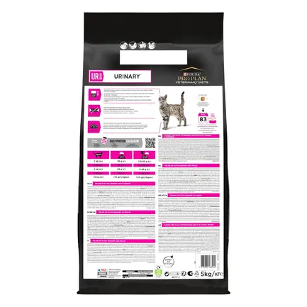 Сухий дієтичний корм PRO PLAN VETERINARY DIETS UR Urinary для дорослих котів для розчинення та зниження утворення струвітних каменів з куркою 5 кг: додаткове фото 3