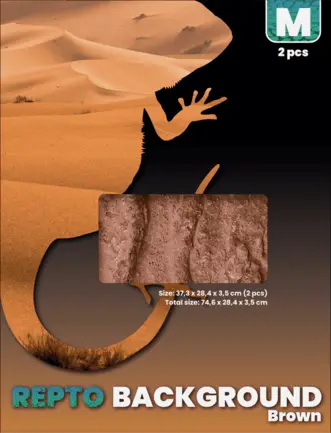 REPTO BACKGROUND BROWN 76X30X30 (R1100725) задній фон для тераріуму: додаткове фото 2