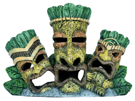 Декорація для акваріума SF DECO TIKI TRIPLE BROWN (A4021435)
