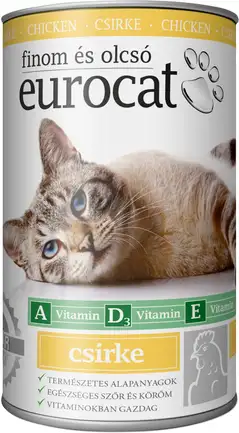 Корм вологий EuroCat Poultry для котів шматочки в желе з птицею 415 г