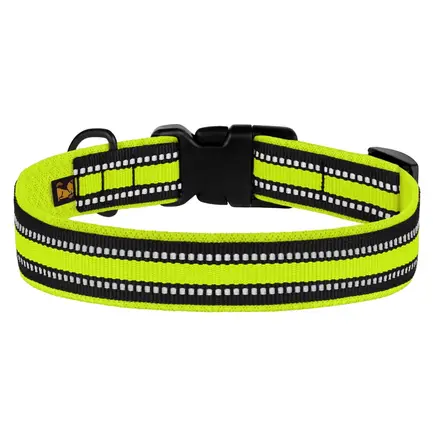 Нашийник для Собак BronzeDog Mesh c Пластиковою Пряжкою Лимонний S: додаткове фото 2