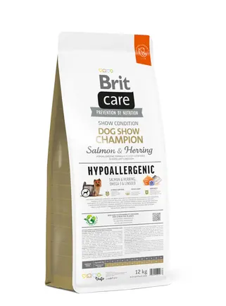 Сухий корм Brit Care Dog Hypoallergenic Dog Show Champion для виставкових собак, з лососем і оселедцем, 12 кг: додаткове фото 3