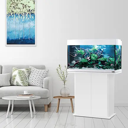 Ferplast DUBAI 80 LED AQU WHITE Акваріум скляний з LED-освітленням, білий: додаткове фото 3