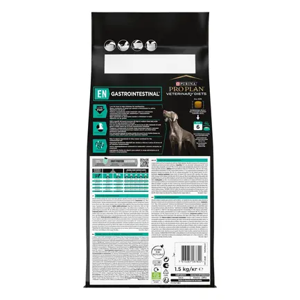 Сухий дієтичний корм PRO PLAN VETERINARY DIETS EN Gastrointestinal для дорослих собак та цуценят для усунення розладів травлення 1,5 кг: додаткове фото 3