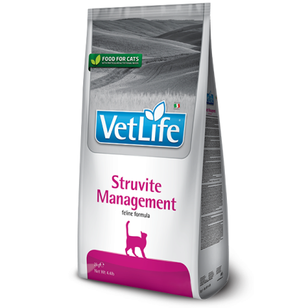 Сухий корм Farmina Vet Life Management Struvite для котів, при рецидивах струвітних уролітів, 400 г