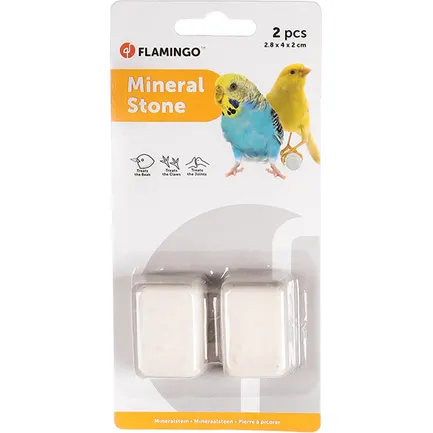 Flamingo Pickstone ФЛАМІНГО мінеральний камінь для птахів, 2.8х4х2см 2.8х4х2 см, 2 шт.
