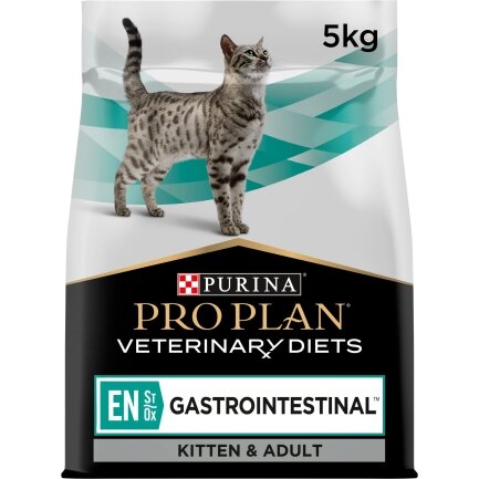 Сухий дієтичний корм PRO PLAN VETERINARY DIETS EN Gastrointestinal для кошенят та дорослих котів для зменшення розладів кишкової абсорбції та годівлі у період відновлення, одужання 5 кг — Фото 6