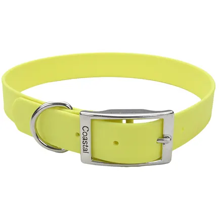 Coastal Fashion Waterproof Dog Collar КОСТАЛ біотановий нашийник для собак Жовтий
