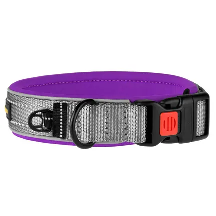 Нашийник для Собак BronzeDog Sport Сіро - Фіолетовий XL: додаткове фото 2