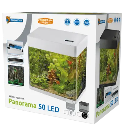 Акваріум скляний - Superfish Panorama 50 LED BLACK (A4052040): додаткове фото 3