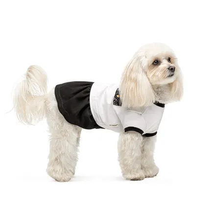 Сукня Chanti ТМ Pet Fashion для собак S білий/чорний: додаткове фото 3