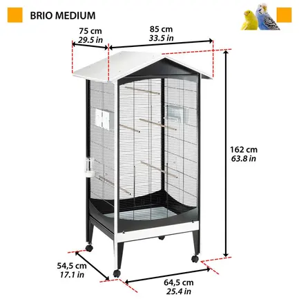 Ferplast BRIO MEDIUM Вольєр для птахів: додаткове фото 2