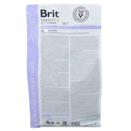 Сухий корм Brit GF VetDiet Cat Gastrointestinal для котів, при порушеннях травлення, з оселедцем, лососем, яйцем та горохом, 2 кг: додаткове фото 5