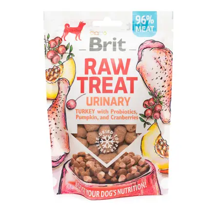 Ласощі для собак Brit Raw Treat freeze-dried Urinary для профілактики сечокам'яної хвороби, індичка, 40 г: додаткове фото 6