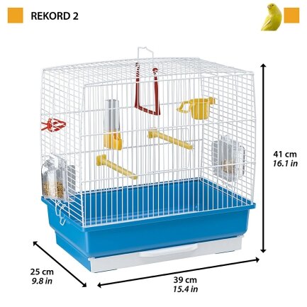 Ferplast CAGE REKORD 2 Клітка для папуг біла — Фото 1