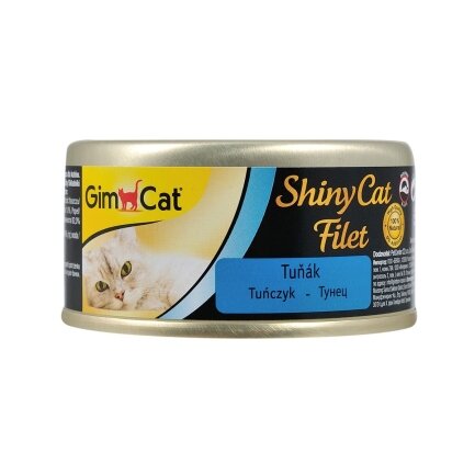 Вологий корм GimCat Shiny Cat Filet для котів, тунець, 70 г