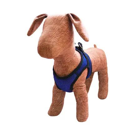Нагрудник з сітки подвійний №3 синій 33-35см/37-39см, Lucky Pet