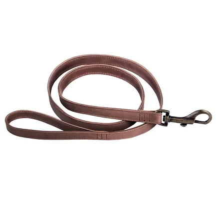 Повідець для собак шкіряний BronzeDog Antiq коричневий M: додаткове фото 2