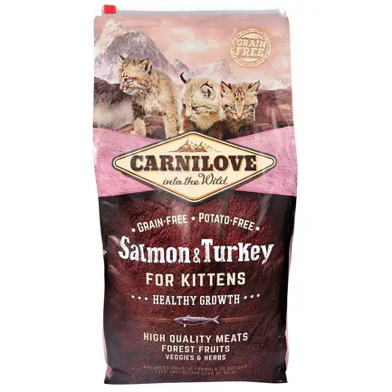 Сухий корм Carnilove Cat Salmon & Turkey для кошенят, лосось та індичка, 6 кг: додаткове фото 3
