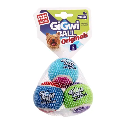 Іграшка для Собак Gigwi Ball Originals М&#039;яч з пискавкою 3 шт 5 см S