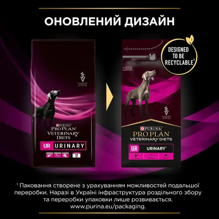 Сухий дієтичний корм PRO PLAN VETERINARY DIETS UR Urinary для дорослих собак для розчинення та зниження утворення струвітних каменів 1,5 кг: додаткове фото 11
