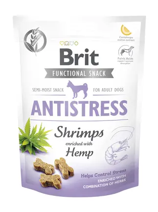 Функціональні ласощі для собак Brit Care Functional Snack Antistress Shrimps з креветками, 150 г