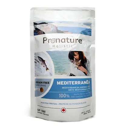 Pronature Holistic Cat Mediterranea ПРОНАТЮР ХОЛІСТИК МЕДІТЕРАНЕА ЛОСОСЬ З В’ЯЛЕНИМИ ТОМАТАМИ беззерновий холістик корм для котів 0,34 кг