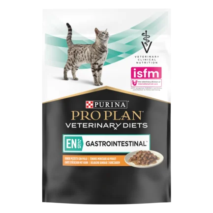 Вологий дієтичний корм PRO PLAN VETERINARY DIETS EN Gastrointestinal для кошенят та дорослих котів для зменшення розладів кишкової абсорбції та годівлі у період відновлення, одужання з куркою 10х85 г: додаткове фото 4