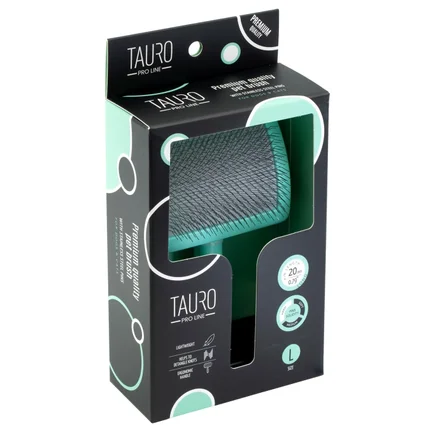 Tauro Pro Line Royal Щітка пластикова тонкі та жорсткі зубчики з нержавіючої сталі 20 мм, м'ятна, велика 17,5 x 10,6 x 6,2 см: додаткове фото 3
