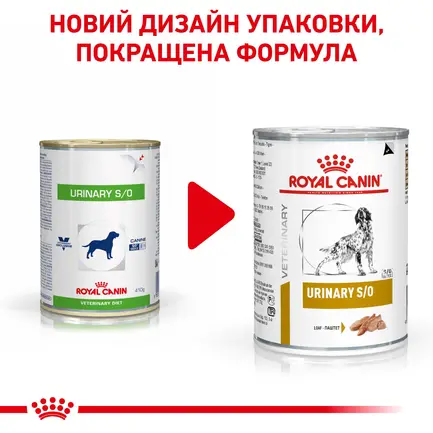 Дієтичний вологий корм Royal Canin URINARY DOG (паштет) для собак 410 г: додаткове фото 2