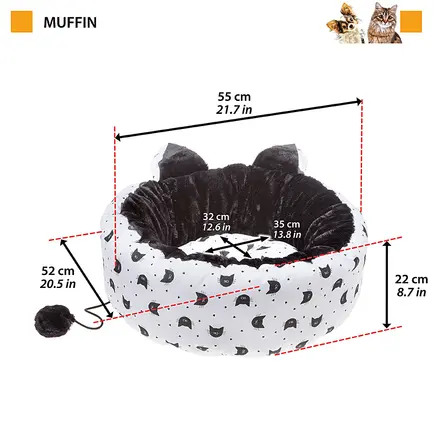 Ferplast MUFFIN BEDDING Лежак для котів,х/б: додаткове фото 2