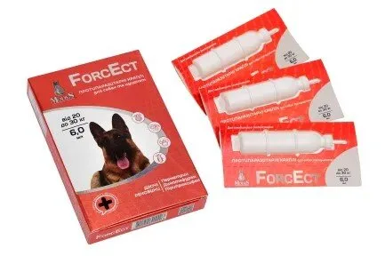 ФорсЕкт (ForcEct) протипаразитарні краплі для собак та цуценят 20-30 кг, 6,0 мл, MODES, ціна за 1 піпетку