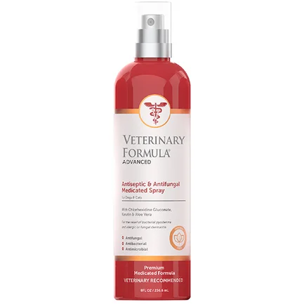 Veterinary Formula Advanced Antiseptic&Antifungal Spray ВЕТЕРИНАРНА ФОРМУЛА АНТИСЕПТИЧНИЙ і ПРОТИГРИБКОВИЙ лікувальний спрей для собак і котів 0,236 л