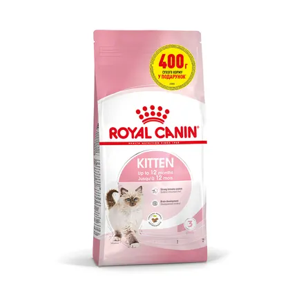 Сухий корм Royal Canin KITTEN для кошенят всіх порід 1.6кг+400г