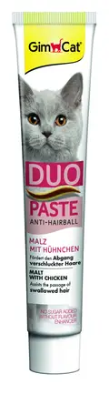 Паста для котів з чутливим травленням GimCat DUO PASTE Anti-hairball malt with chicken мальт та курка, 50 г: додаткове фото 2