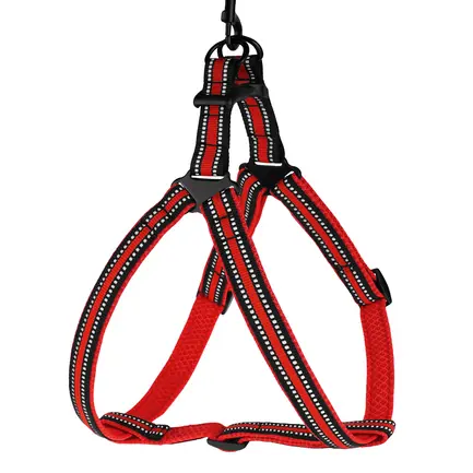 Шлея для Собак BronzeDog Mesh Стандарт Червоний M: додаткове фото 2