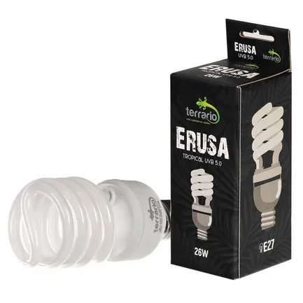 Люмінесцентна лампа Terrario Erusa Tropical UVB 5.0 26W (TR-ERUSA-5.0-26W): додаткове фото 4