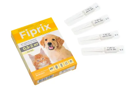 Фіпрікс (Fiprix) краплі для цуценя та кошенят 0,5-2 кг (4*0,5 мл), MODES: додаткове фото 2