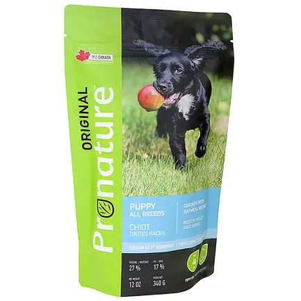 Pronature Original Puppy Chicken With Oatmeal ПРОНАТЮР ОРІДЖИНАЛ ЦУЦЕНЯ КУРКА сухий корм для цуценят 0,34 кг