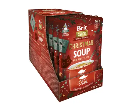 Корм вологий для котів Brit Care Christmas Fish Soup різдвяний суп з рибою 75 г: додаткове фото 2