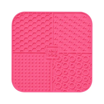 Килимок для злизування WAUDOG Silicone, 190х190х10 мм, рожевий: додаткове фото 3